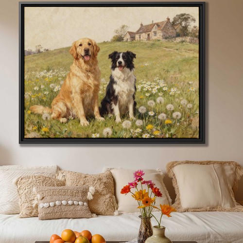 Watercolor painting dog - watercolor,
