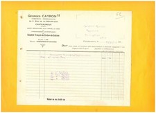 CHATEAUROUX (36) CALCIUM CARBIDE COUNTER "Georges CAYRON" in 1925