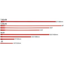 Tige de sécurité rouge FAB Defense Safety Rod 5" pour pistolets calibre 9 mm