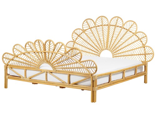 Lit double rotin clair 180 - clair,