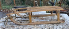 Luge en bois et métal VINTAGE