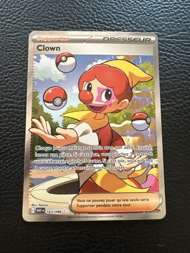 Carte pokemon clown 163 086 - carte,