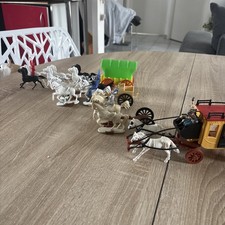 CHARIOTS WESTERN , DILIGENCE TIMPO,WEST GERMANY PLASTIQUE-ANNEE 60 -