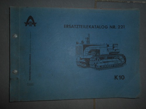 Hanomag k10 tracteur - k10, à