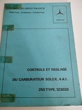 Manuel, controle et reglage du
