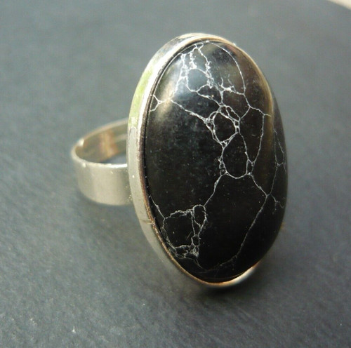 Bague turquoise noire - bague,
