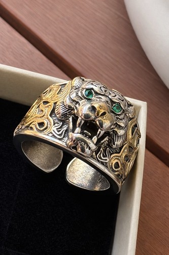 Chevalière bague tigre - tigre, aux