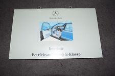 Operating Instructions Manual Mercedes E-Class W/S 210 Interior Top