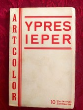 Postcard album: Souvenirs d' Ypres 10 postcards art color Brussels