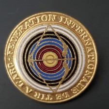 Vintage Enamel Archery Pin -