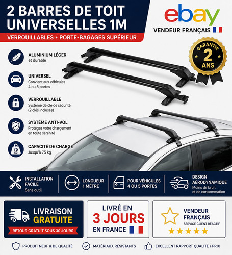 Barres toit universelles - toit,