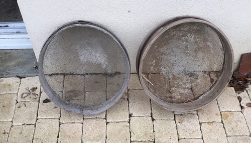 Lot anciens tamis osier - lot,