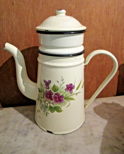 Superbe cafetière tôle - cafetière,