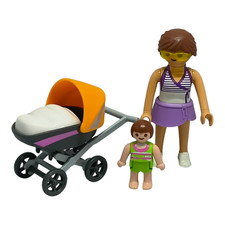 Nice mom with stroller Playmobil (baby, house) 2769