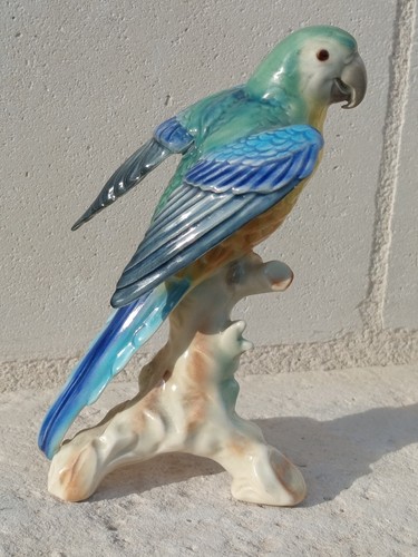 Céramique porcelaine perruche - céramique,