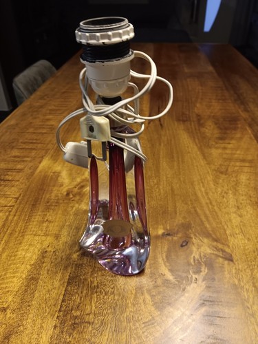 Joli pied lampe cristal - de,