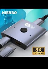 HDMI Splitter 4K, Commutateur 2 Entrées 1 Sortie ou 1 Entrée 2 Sorties