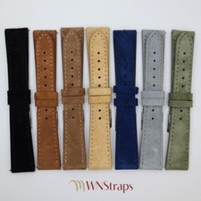 Bracelet Pour Montre En Véritable Cuir Suédé Alcantara Tailles 18/14 - 20/16