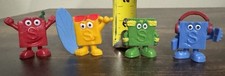Hasbro Scrabble Junior Game Replacement Pieces Figures Yellow Green Red Blue
