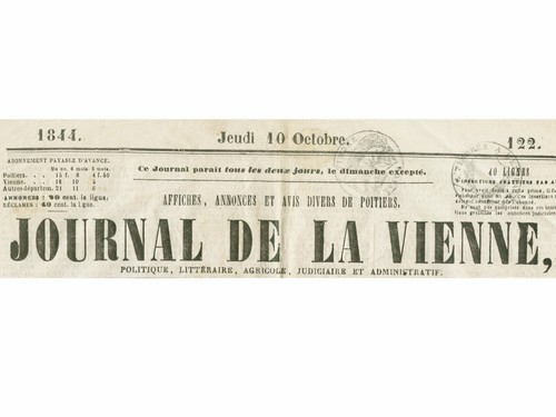 Journal ancien 1844 - , poitiers