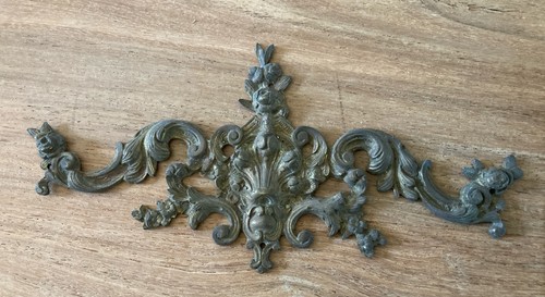 Ancien ornement fronton bronze - ornement,