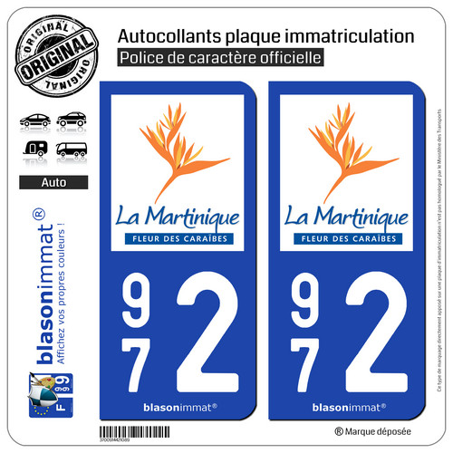 Stickers autocollant plaque - 2,