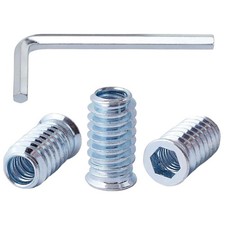 20 Pièces Insert Fileté Bois