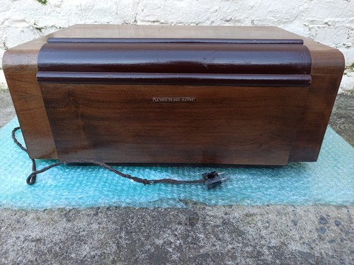 Ancien tourne disque bois - tourne, en