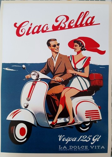 Affiche poster vespa - poster, ciao