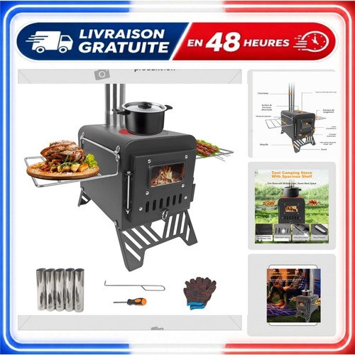 Poêle bois portable - poêle, à