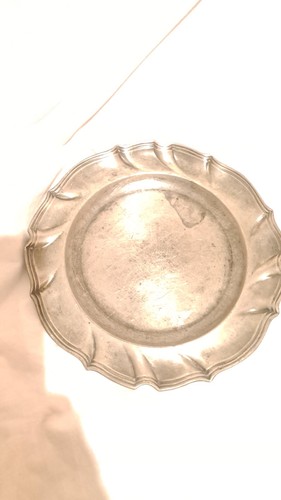 Assiette étain bord - étain,