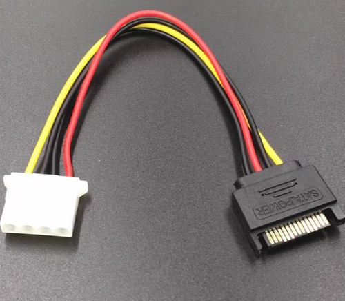 Sata 15pin male molex lp4 - to,