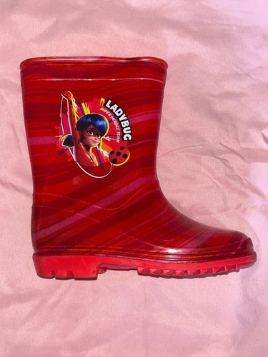 Bottes pluie rouges ladybug - rouges,