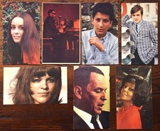 Chanteurs et chanteuses - Lot de 7 CPSM - M. Berger - R. Charles - F. Sinatra...