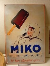 PLAQUE MÉTAL VINTAGE MIKO