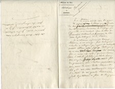 BESCHERELLE (Louis Nicolas) 1802-1884, Librarian and Grammarian. Autograph