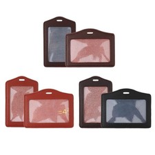 Porte-badges en similicuir