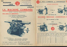 NANTES (44) WOOD MACHINES "SAVA / Ets. J. GUILLET & Cie" Tract circa 1930