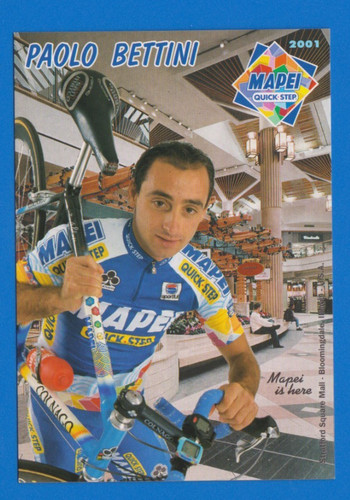 Cyclisme carte cycliste paolo - carte,