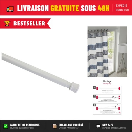 Tringle rideau sans - rideau,