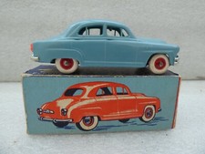 NOREV PLASTIC FRANCE SIMCA 9 ARONDE BLUE + ORIGINAL RABBIT BOX BLUE STAMP