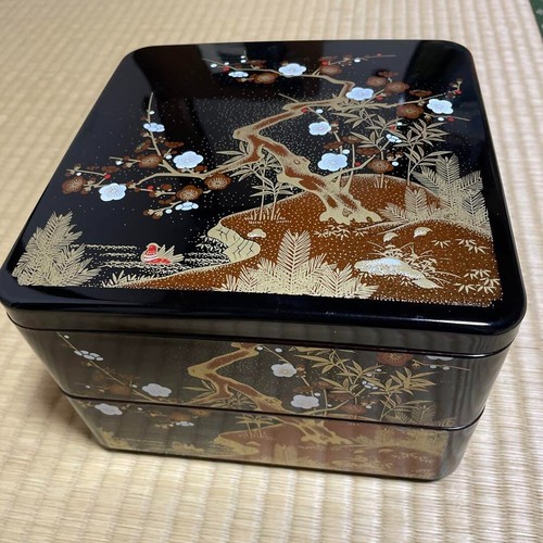 Boîte bento jubako - boîte, laque