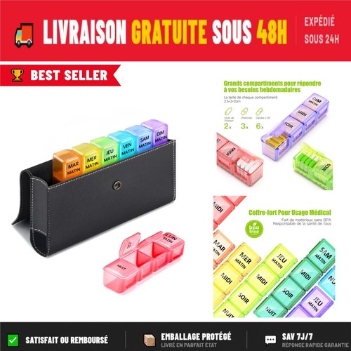 Pilulier semainier jours 28 - 7,