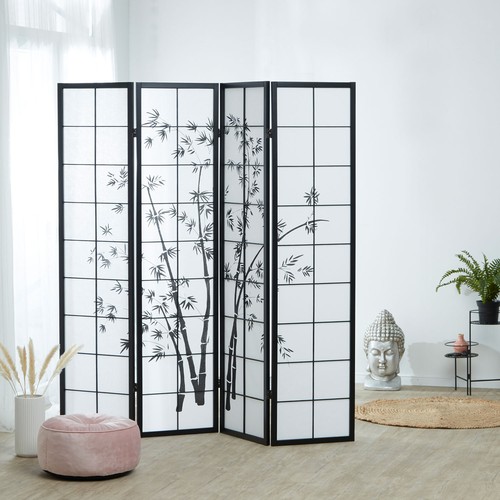 Paravent shoji bois bambou - shoji,
