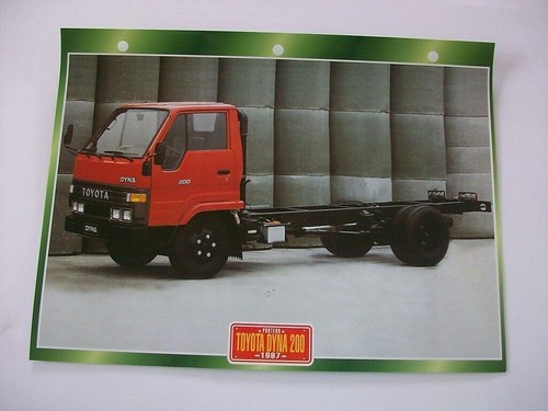Carte fiche camion porteur - carte,