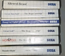 Sega Master System games -Cartridge and Cases -used