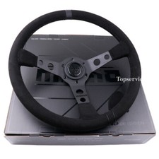 MOD07 BLACK EDITION Deep Dish Suede Sport Steering Wheel 350mm/14inch MOMO