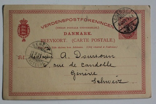 Entier postal danemark 1901 - entier,