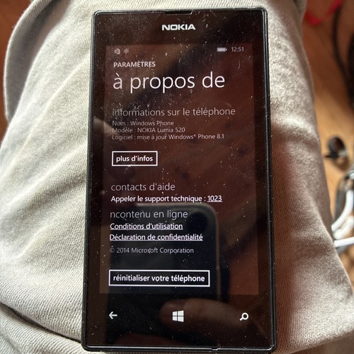 Nokia lumia 520 - lumia, noir