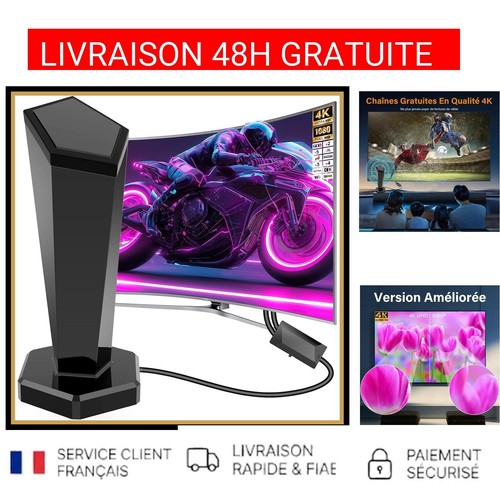 Antenne intérieure tnt hd - intérieure,